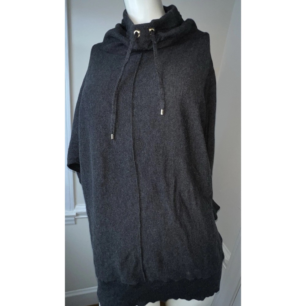 Jones New York Signature Drawstring Neck Women's Cotton Pullover 1/2 Sleeve XL